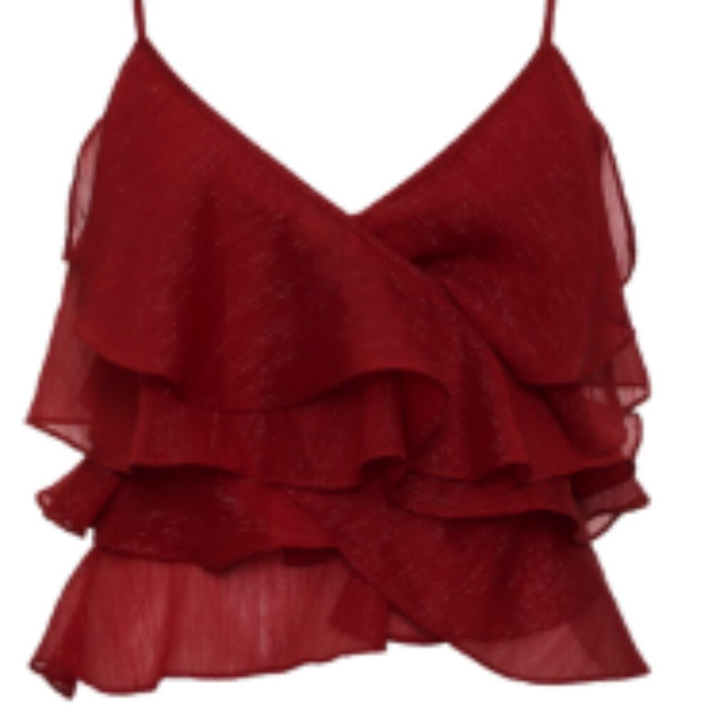 Lurex Ruffle Top